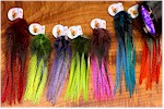 Hareline Dubbin UV2 Coq De Leon Perdigon Fire Tail Feathers